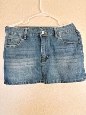 Forever 21 Light Blue Denim Mini Skirt
